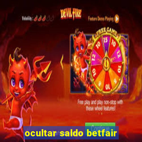 ocultar saldo betfair